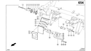 amortizor Claas Lexion 600 AMORTYZATOR  0007645752 (Amortyzacja osi napędowej do 0007645752 pentru combină de recoltat cereale Claas Lexion 600