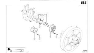 arbore WAŁEK KOŁNIERZA 0007448320 pentru combină de recoltat cereale Claas Lexion 600