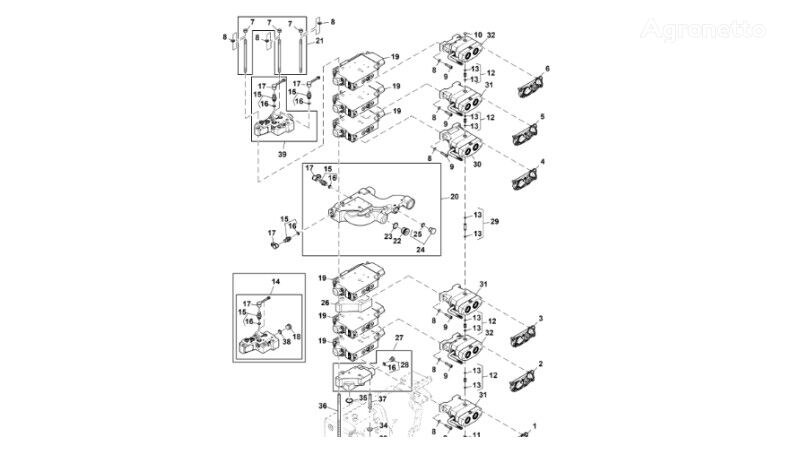 colector RE283453 ( pentru tractor pe şenile John Deere 9470RX