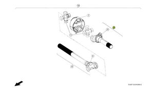 diferential 0014996640 pentru tractor cu roţi Claas Xerion 4000