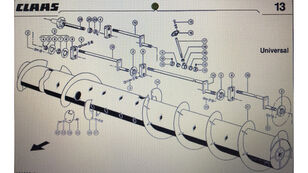 șnec Claas 000 767 534 0 pentru heder recoltare grâu Claas V 900-V700