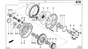 WAŁEK ZĘBNIKA Claas Lexion 600 WAŁEK ZĘBNIKA  0007701140 (Napęd jezdny; zwolnica pla pentru combină de recoltat cereale Claas Lexion 600