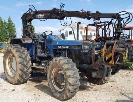 tractor cu roţi Ford 7840 para peças